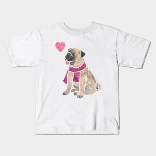 Watercolour Pug Kids T-Shirt